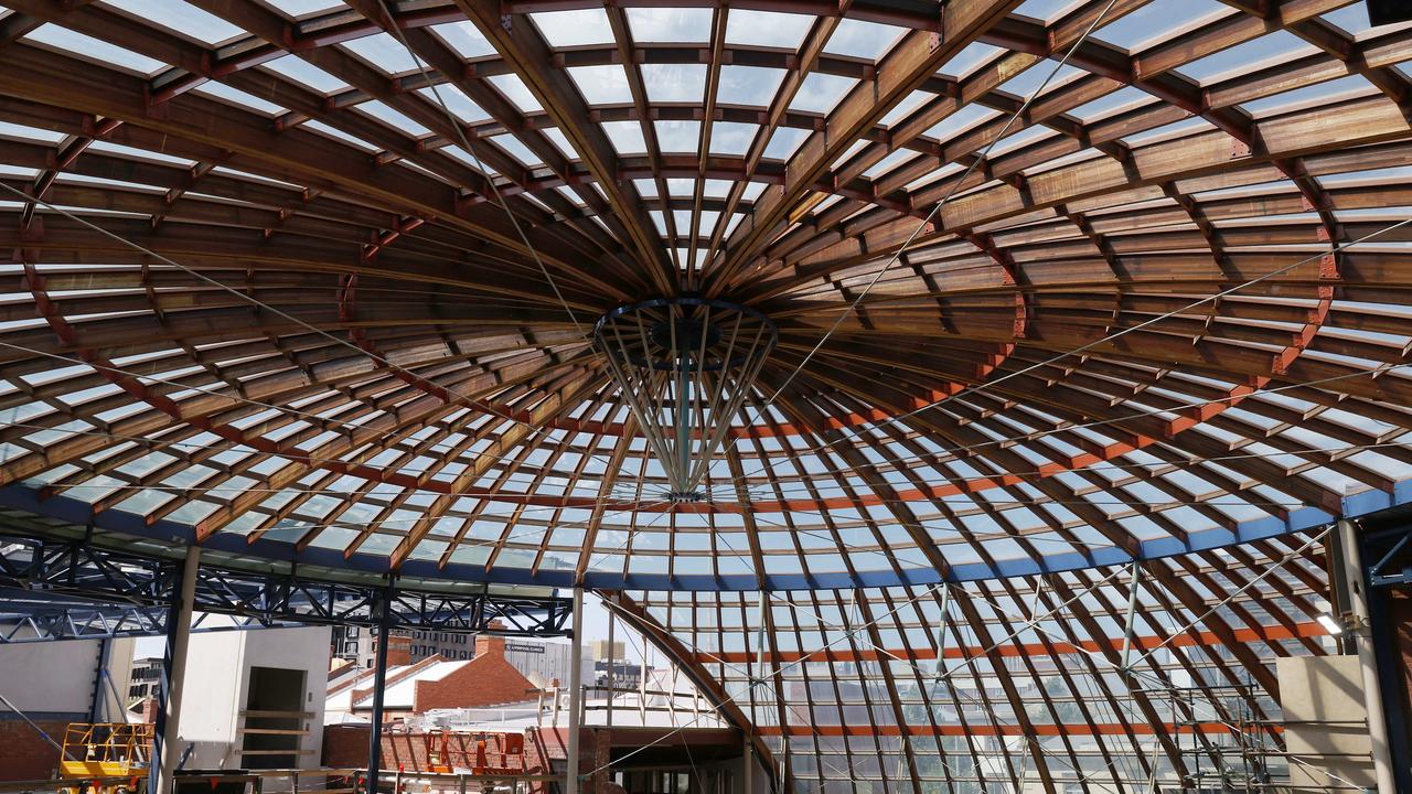 Update on the progress of work being done on the old forestry building to make it ready for staff and students from UTAS. Picture: Nikki Davis-Jones