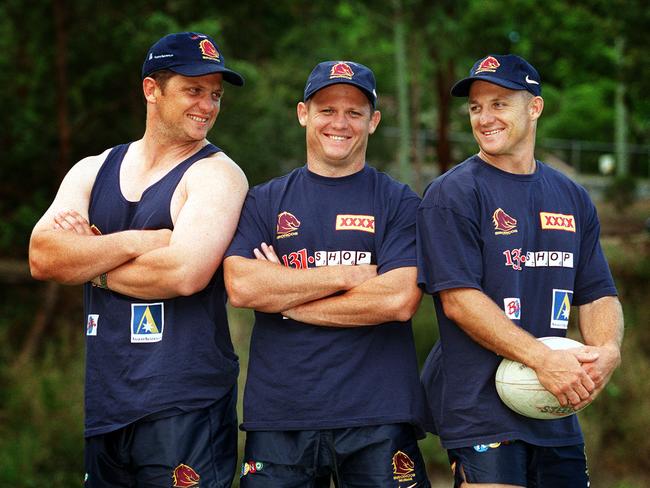 Steve Walters (L) with brothers Kevin and Kerrod. Picture: Glenn Barnes.