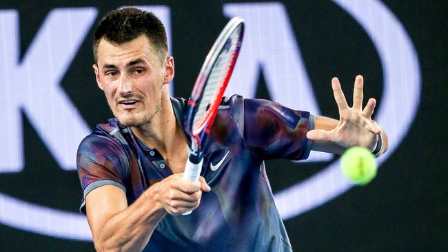 Tomic defeated world No.151 Tommy Paul in a third-set tiebreaker. Picture: Tim Carrafa