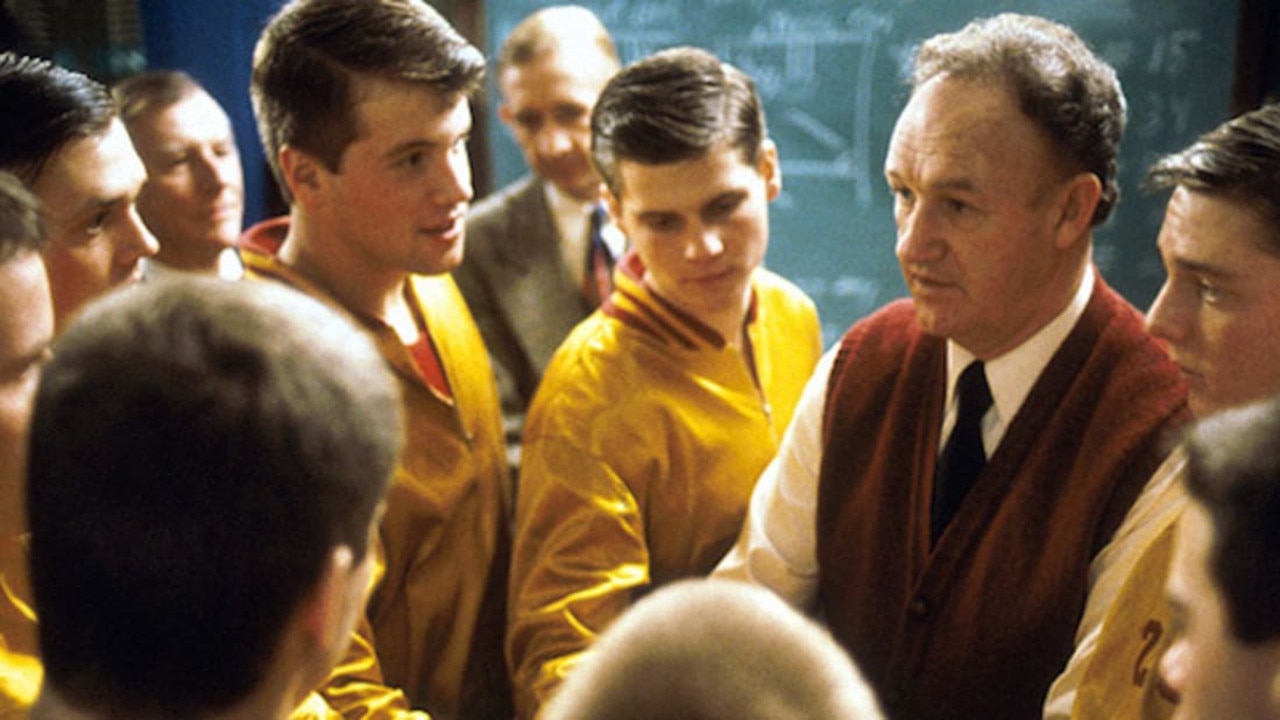 Gene Hackman in a scene from Hoosiers. Picture: Supplied