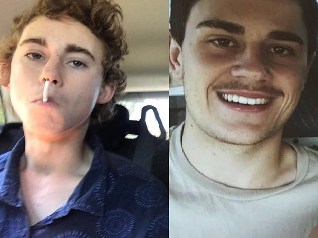 SOCIAL MEDIA IMAGE DISCUSS USE WITH YOUR EDITOR - Probationary licence holders James Andrews, left, and Lachlan Alexander Willcox were sentenced for separate drug driving offences at Bowen Magistrates Court on Tuesday. Photos: Facebook.