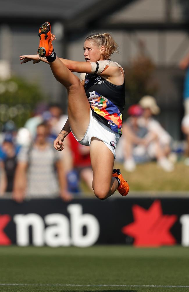 Harris called out the trolls that abused her. Picture: Michael Willson/AFL Media