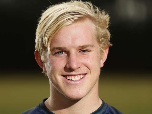 One-eye NSW under-18s footballer Jackson Willis whose father Andrew Willis used to play rugby league for Wests at St Gregory's College, Campbelltown. Pic Brett Costello