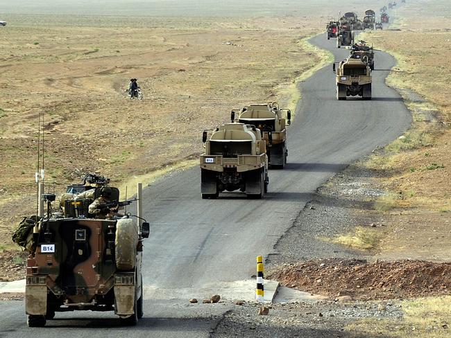 Caption: A long line of Afghan and Australian vehicles convoyed across the Oruzgan and Kandahar deserts during Operation Tor Ghar IV. Mid Caption: Operation Tor Ghar IV, a major resupply mission between Tarin Kowt and Kandahar that involved more than 200 Australian and Afghan soldiers, was recently completed. The resupply mission involved about 100 military vehicles carrying supplies such as food, water, and equipment from Kandahar to the Multinational Base in Tarin Kowt for distribution to troops across Oruzgan Province. The journey to Kandahar from Tarin Kowt takes around 18 hours with engineering elements from the 1st Mentoring Task Force, the Afghan Army?s 4th Brigade and US forces clearing the route in advance of the convoy. Operation Tor Ghar has been conducted four times over the past two years. Deep Caption: Operation SLIPPER is Australia's military contribution to the international campaign against terrorism, piracy and improving maritime security. Under this operation our forces contribute to the efforts of the North Atlantic Treaty Organisation (NATO) - led International Security Assistance Force (ISAF) in Afghanistan. ISAF seeks to bring security, stability and prosperity to Afghanistan and aims to prevent Afghanistan again becoming a safe haven for international terrorists. Operation SLIPPER also supports the United States led International Coalition Against Terrorism (ICAT) in the broader Middle East.