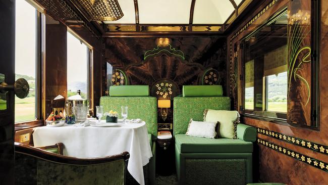 One of the new grand suites on the Venice Simplon-Orient-Express. Picture: Ludovic Balay.