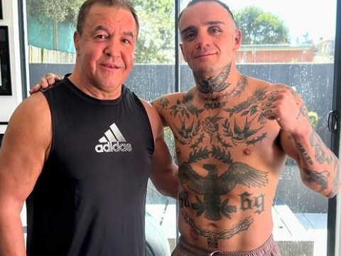 Jeff Fenech and Jason Mallia after their training session. Picture: Supplied/Instagram