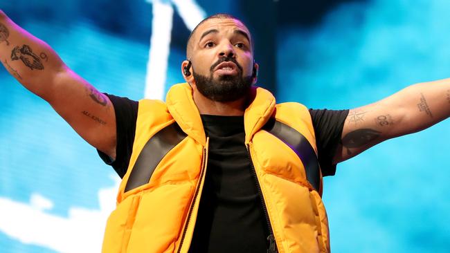 Canadian chart topper Drake made the Top 5 in 28 of the 32 suburbs profiled. Picture: Getty