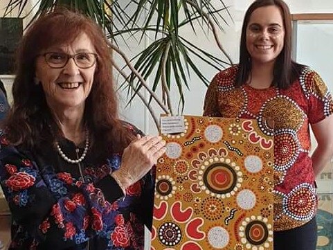 After honing her talent over the last two months in lockdown, Casino's Tara Freeburn has just sold her first painting to one of her idols, Lismore MP Janelle Saffin.