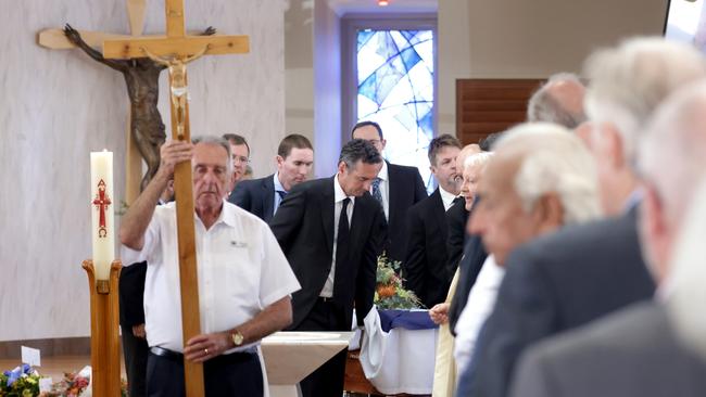 At the State Funeral Service for Mike Ahern AO, at Our Lady of the Rosary Catholic Church, Caloundra, on Friday 25th August 2023 - Photo Steve Pohlner