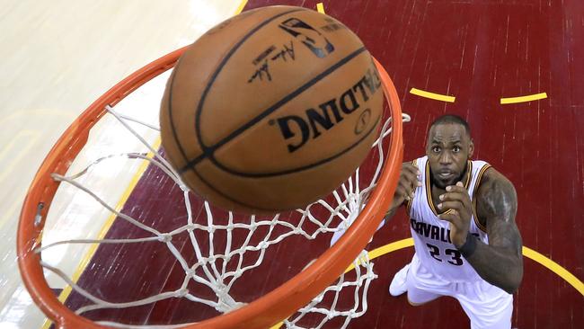 That chip looks a long way away, LeBron. Picture: Getty Images/AFP