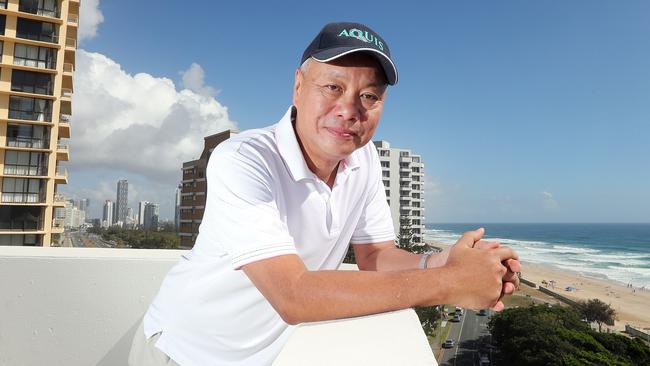 Tony Fung at the site of his development. Picture: Richard Gosling