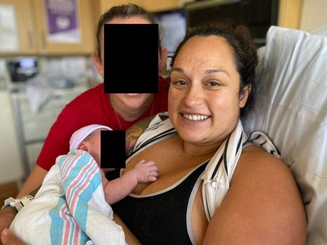 Angela Turrey and hr wife welcomed their son Avery in July 2021. Picture: Jam Press