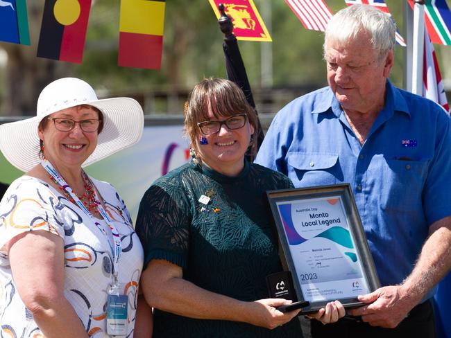 Melinda Jones received the Monto Local Legend award.