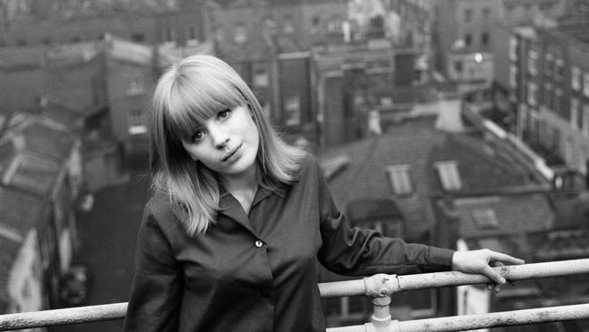 Faithfull at her London flat in October 1964. Picture: Getty Images