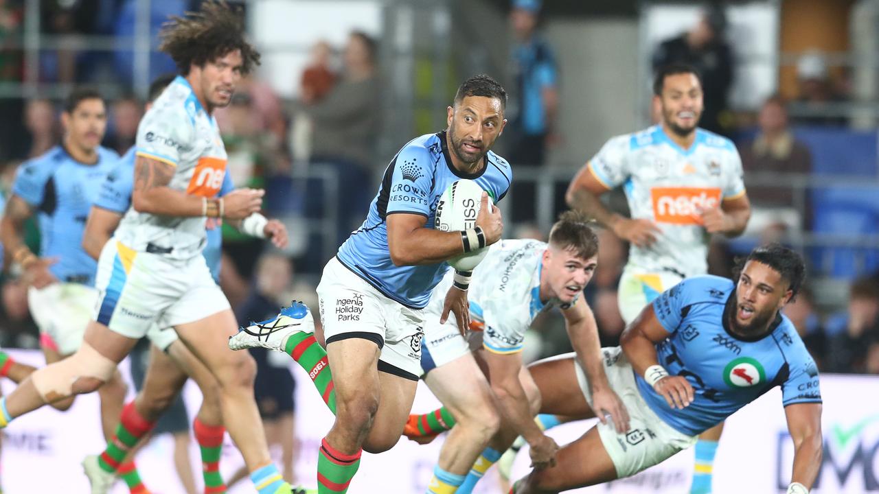 The Titans were keen to sign Benji Marshall this season after the Souths wizard terrorised them on two occasions last year. Picture: Chris Hyde/Getty Images