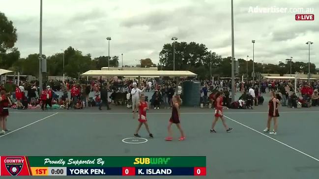 REPLAY: SA Country Netball Championships - Kangaroo Island vs York Peninsula (U15's Pink) - Court 5