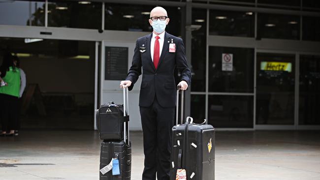 Qantas flight crew manager Paul Wilson. Picture: Adam Yip