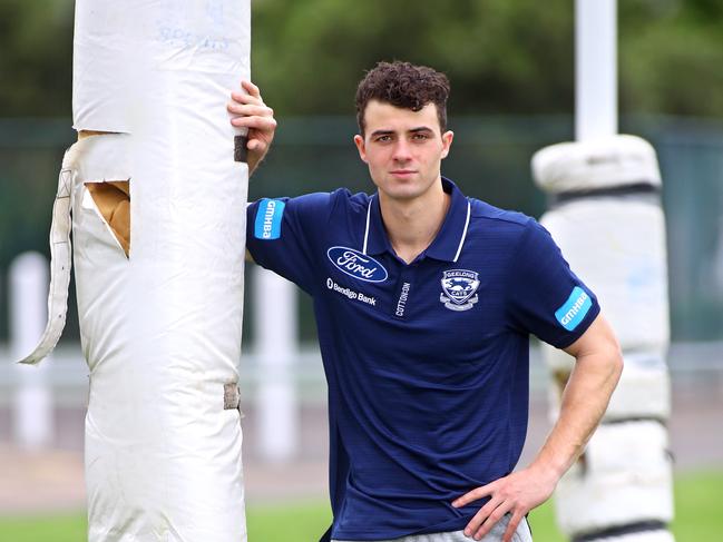 Cincotta spent time on Geelong’s VFL list. He tore his ACL ahead of the 2020 season. Picture: Glenn Ferguson