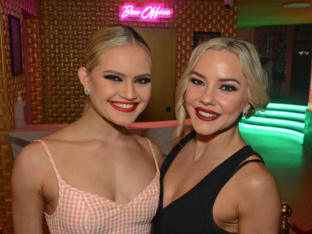 Sienna Tupaea-Smith and Gemma Godwin at opening of Glitz at Pink Flamingo, Broadbeach. Pic: Regina King