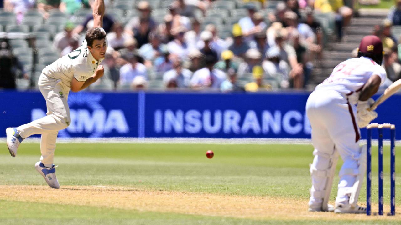 Australia’s Pat Cummins. Photo by Izhar KHAN / AFP