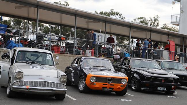 The Historic Car Club Queensland meet at Morgan Park Raceway.