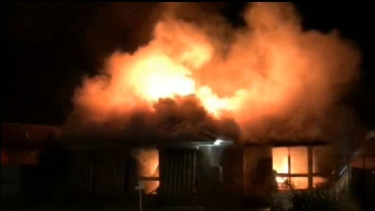 Family makes hasty escape after fire guts their Melbourne home