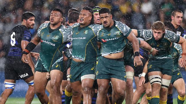 The Wallabies are waiting for confirmation on whether France’s tour of Australia in July will go ahead. Picture: Getty Images