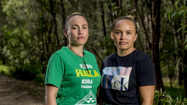 Sisters Marama Gray and Awhi Gray have helped to set up GC Kiwis United to help New Zealanders on the Gold Coast unable to access any Centrelink benefits but have lost jobs because of COVID-19. Picture: Jerad Williams