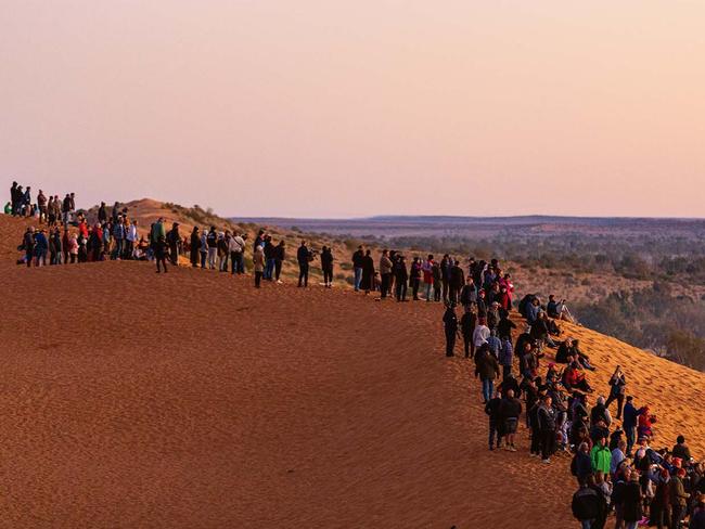 Serene: sunrise on the dune. Picture: Matt Williams