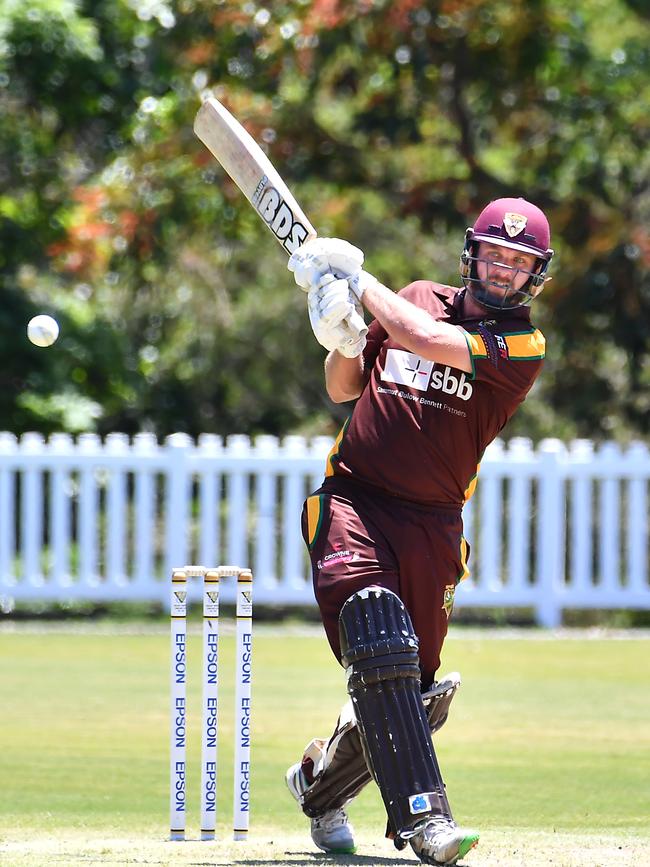 Ipswich batsman Anthony Wilson Ipswich V Souths T20 game. Saturday December 4, 2021. Picture, John Gass