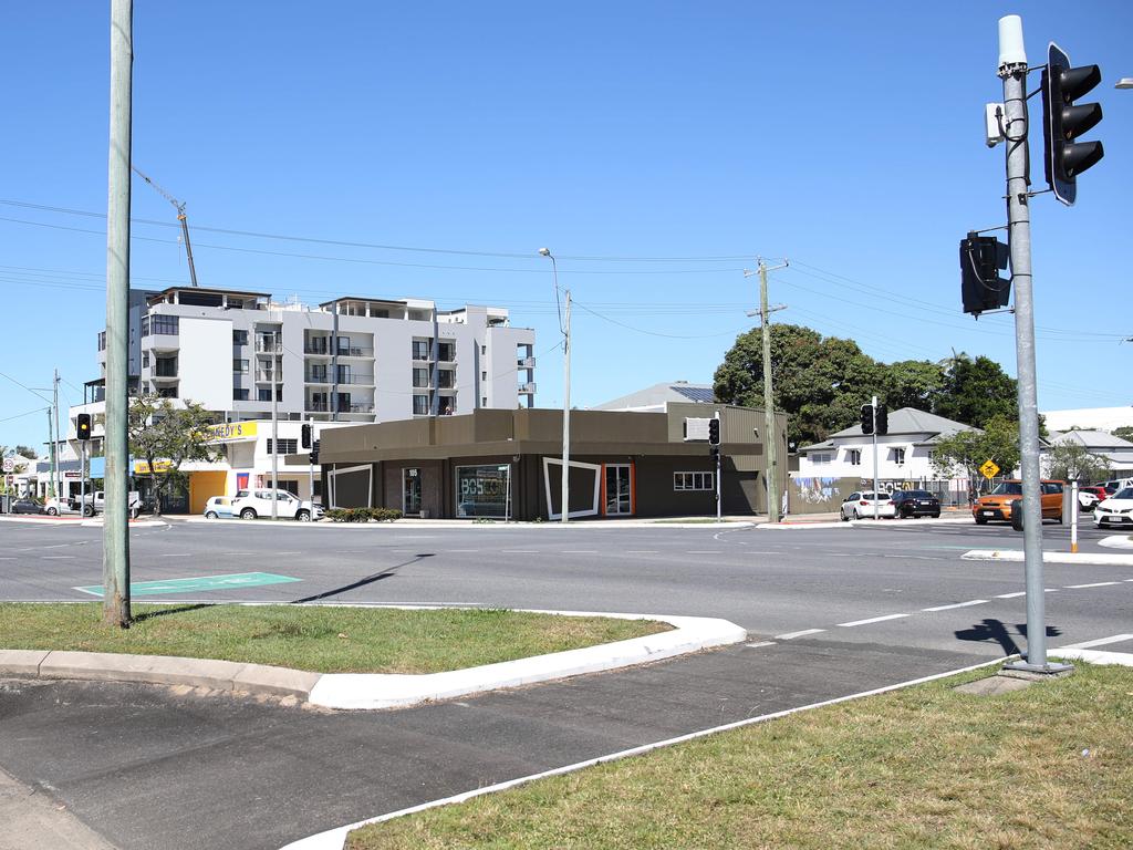 The area in McLeod St, Cairns, where the woman was attack. Picture: Brendan Radke