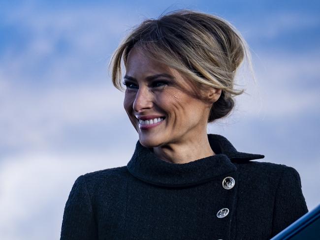 Melania Trump is delighted with life after the Whoite House. Picture: Getty Images