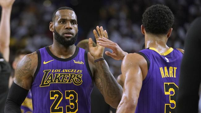 Los Angeles Lakers forward LeBron James will be in Melbourne in 2019. Picture: AP/Tony Avelar