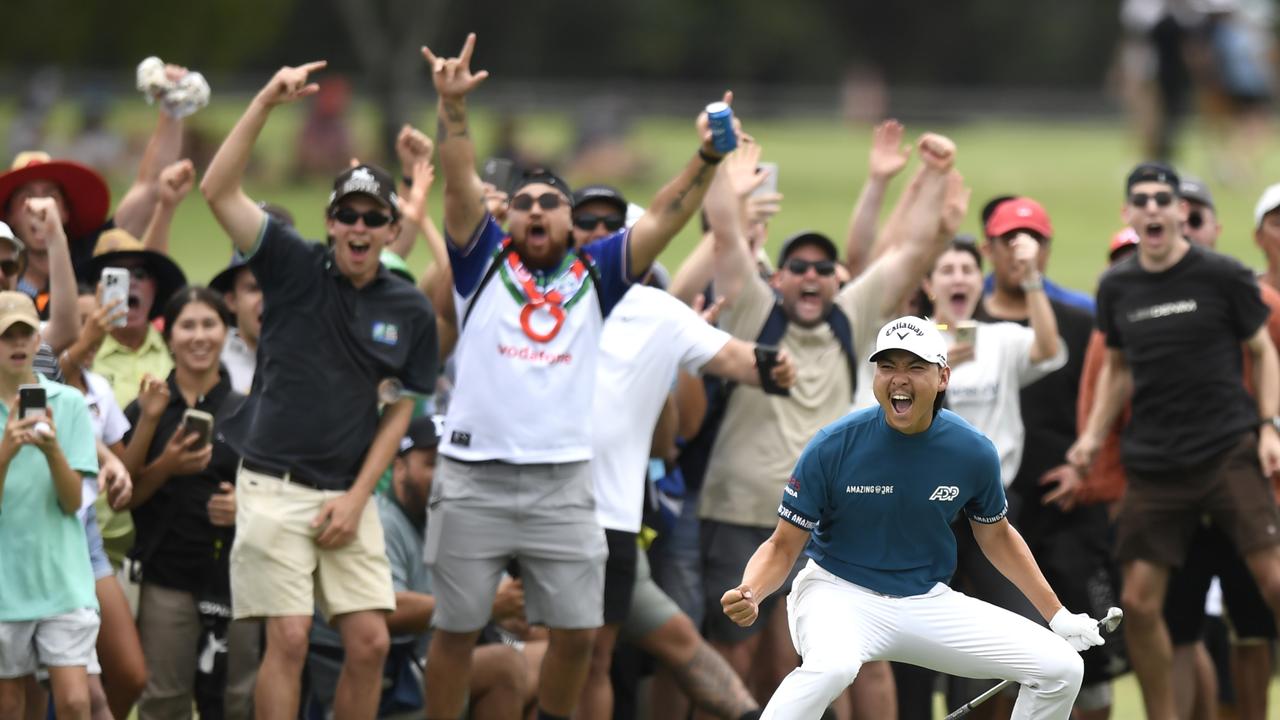 Min Woo Lee was a real crowd favourite when he won the Australian PGA Championship at Royal Queensland