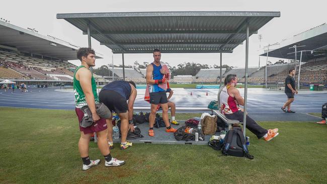 Action from the Queensland Athletics track and field championships at QSAC on Saturday March 15, 2025. Picture: Stephen Archer.
