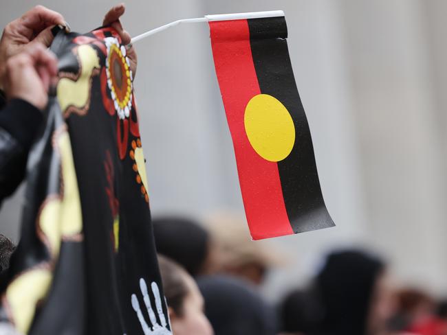 ADELAIDE, AUSTRALIA - NewsWire Photos JULY 9, 2021: Protestors during the NAIDOC Street March in Adelaide. Picture: NCA NewsWire / David Mariuz