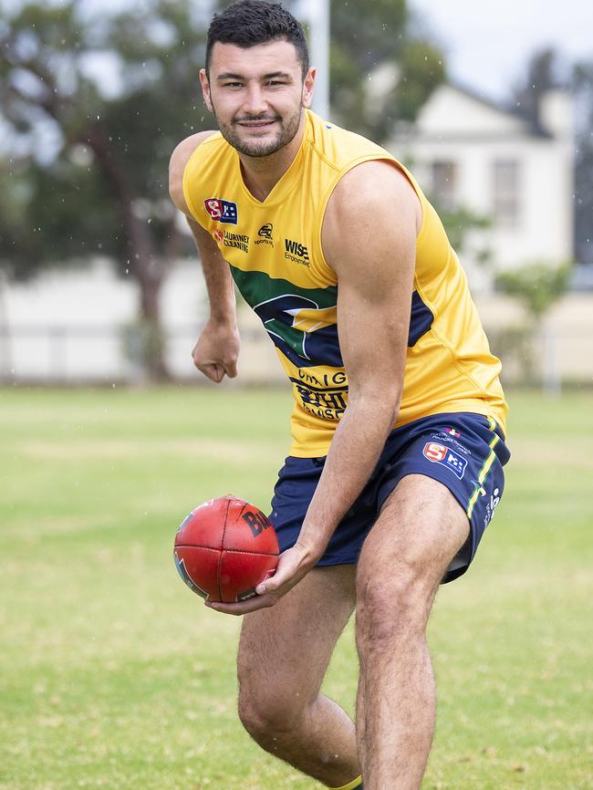 Woodville-West Torrens’ Connor Ballenden. Picture: Mark Brake.