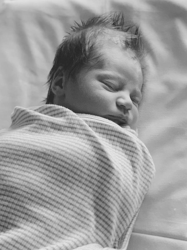 Xander Dean Fanning was born August 10, 2020. Picture: Instagram