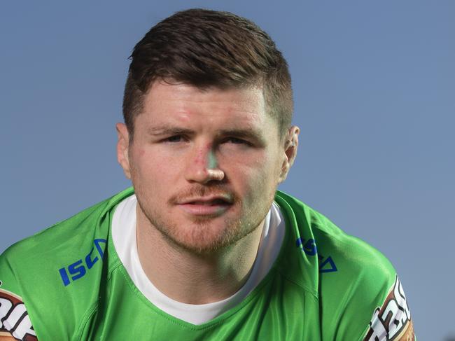 CANBERRA, AUSTRALIA - OCTOBER 01: John Bateman of the Raiders poses during a Canberra Raiders Training Session & Media Opportunity at GIO Stadium on October 01, 2019 in Canberra, Australia. (Photo by Mark Evans/Getty Images)