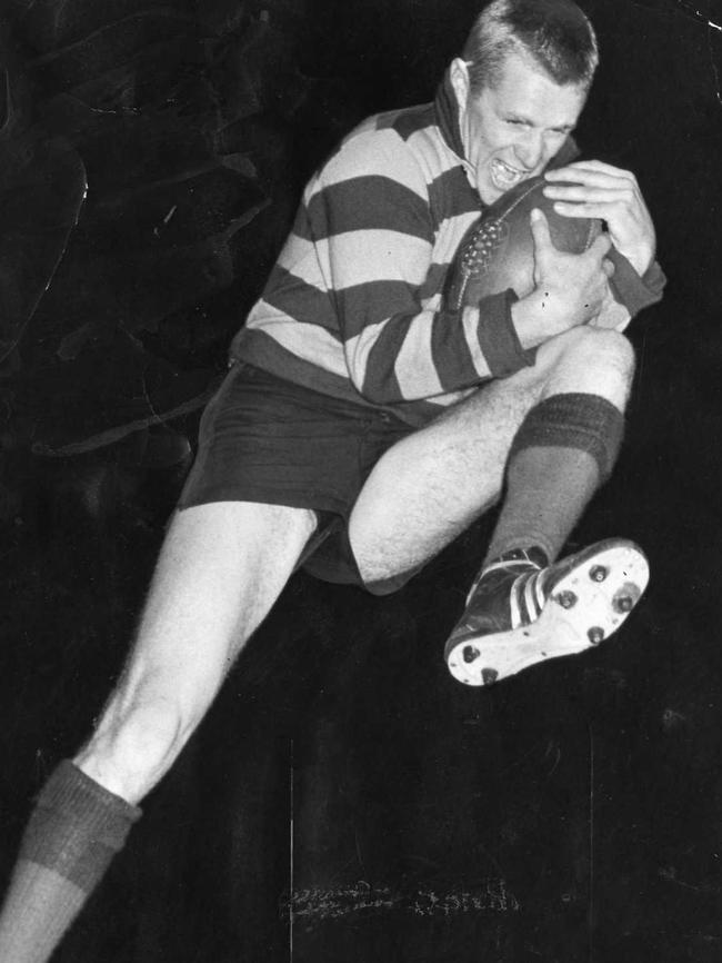 Daryl Hicks at training in 1967. Picture: Advertiser Library