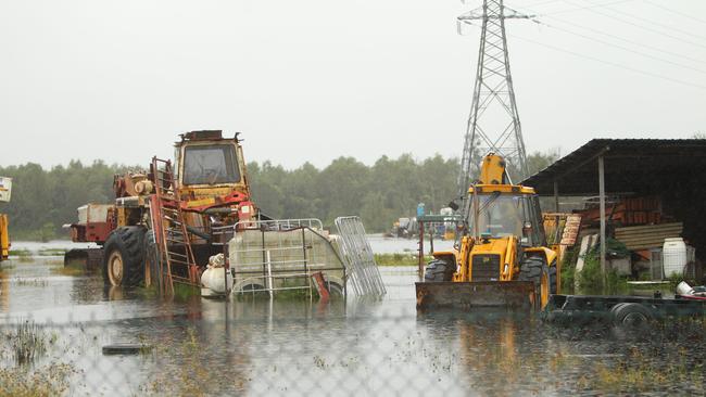 Flooding at nearby Lindum Rd in Hemmant in 2012. Picture: Rob Maccoll