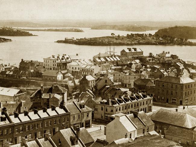 View from Sydney Observatory, 1882. The Lord Nelson Hotel is pictured centre right.