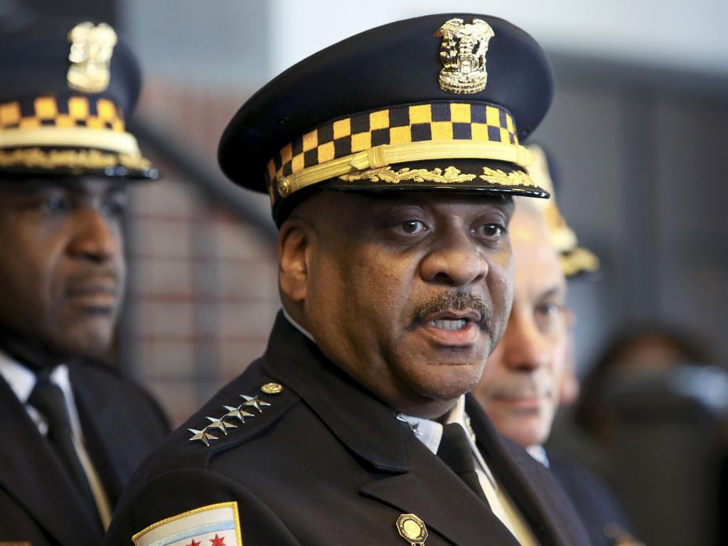 Chicago Police Superintendent Eddie Johnson said Chicago is "is still owed an apology” from Jussie Smollett. Picture: AP