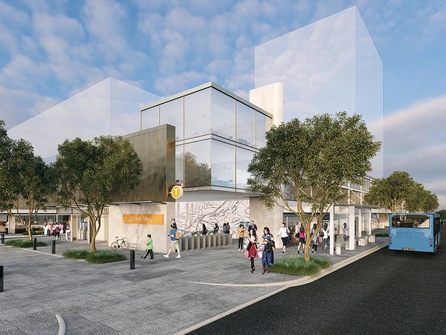 The proposed new Sydney Metro station at Crows Nest.