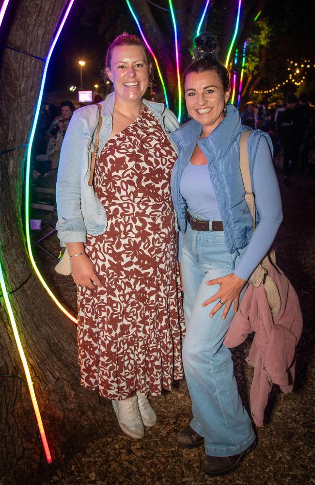 (From left) Alex Strohfeldt and Kate Davidson. Toowoomba Carnival of Flowers Festival of Food and Wine. Saturday, September 14, 2024. Picture: Nev Madsen