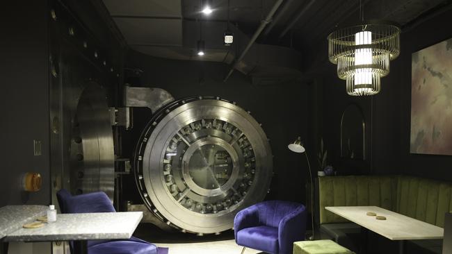 The Shelby restaurant in Detroit has been set up in a disused bank vault. Picture: Angus Mordant