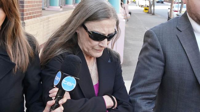 Nursing home employee Dana Maree Gray leaves Burwood Local Court. Picture: Ben Rushton/AAP