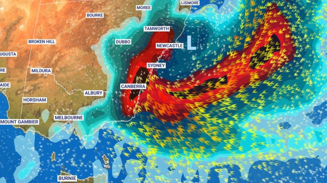 Sydney weather Chance of fierce east coast low, with rain and winds