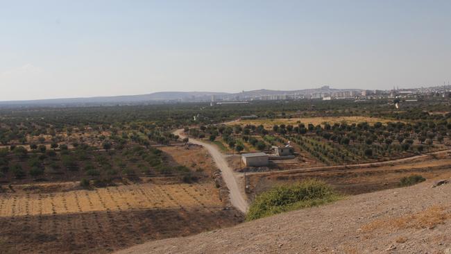 The Syrian border area where Neil Prakash was arrested on October 24, 2016.