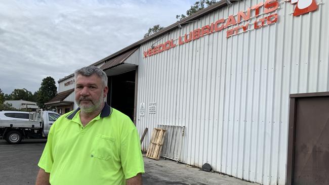 Masterol Foods and Veedol Lubricants manager David Liston outside the Carole Park facility that has been subject to an ongoing dispute over a development application.